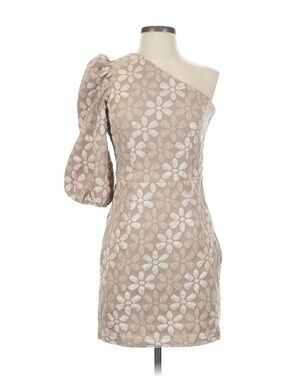 NWT! - TCEC One-Shoulder Floral Lace Mini Dress